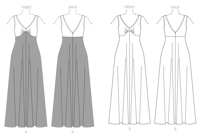 Vogue Pattern V1842 Misses Special Occasions Dress - Image 7