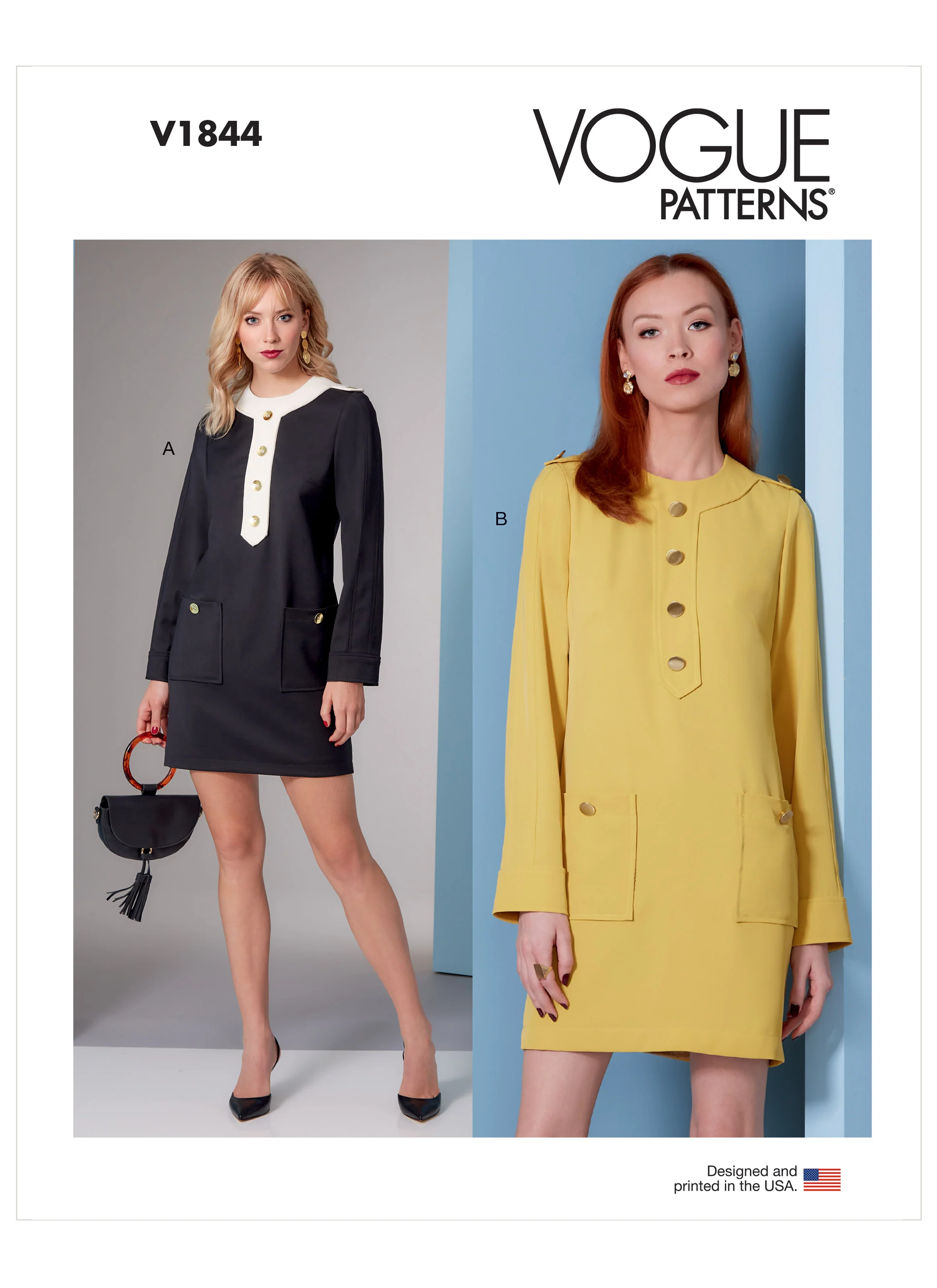 Vogue Pattern V1844 Misses/Petite Dress