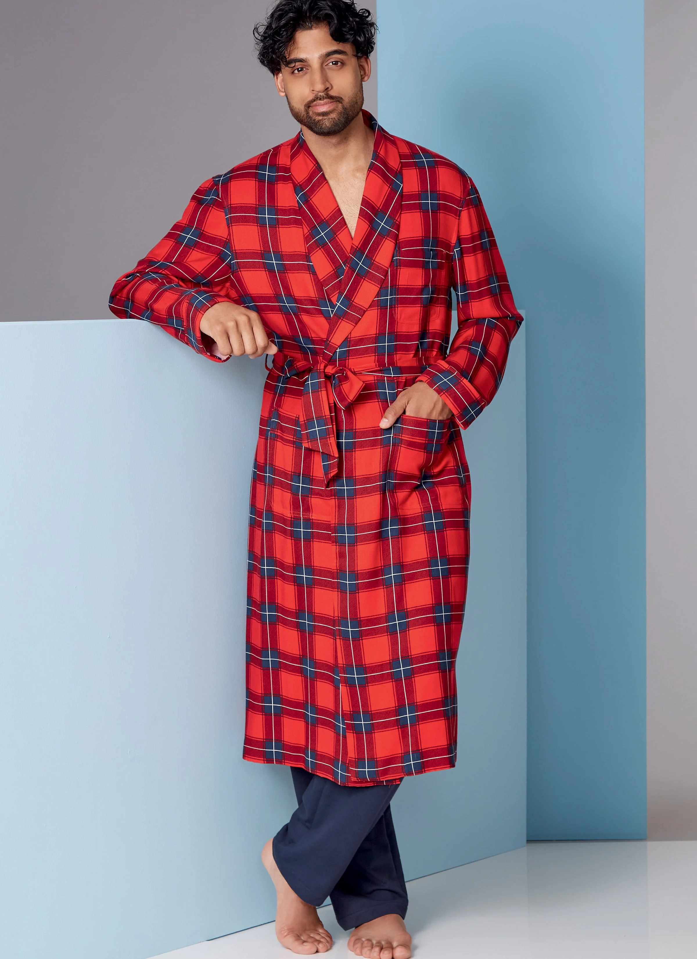 Vogue Pattern V1855 Men's Robe And Belt - Image 9