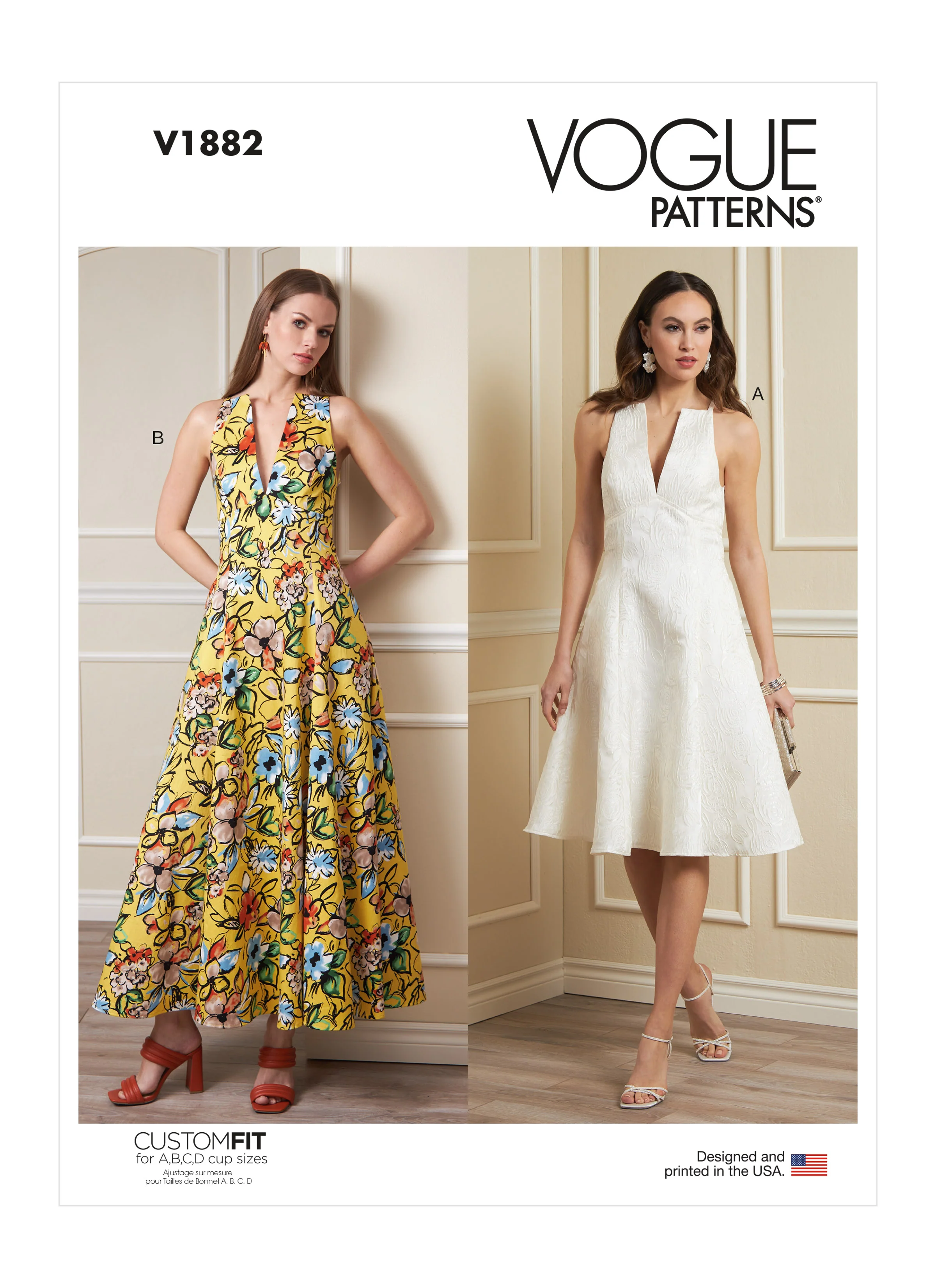 Vogue Pattern V1882 Misses' Dress