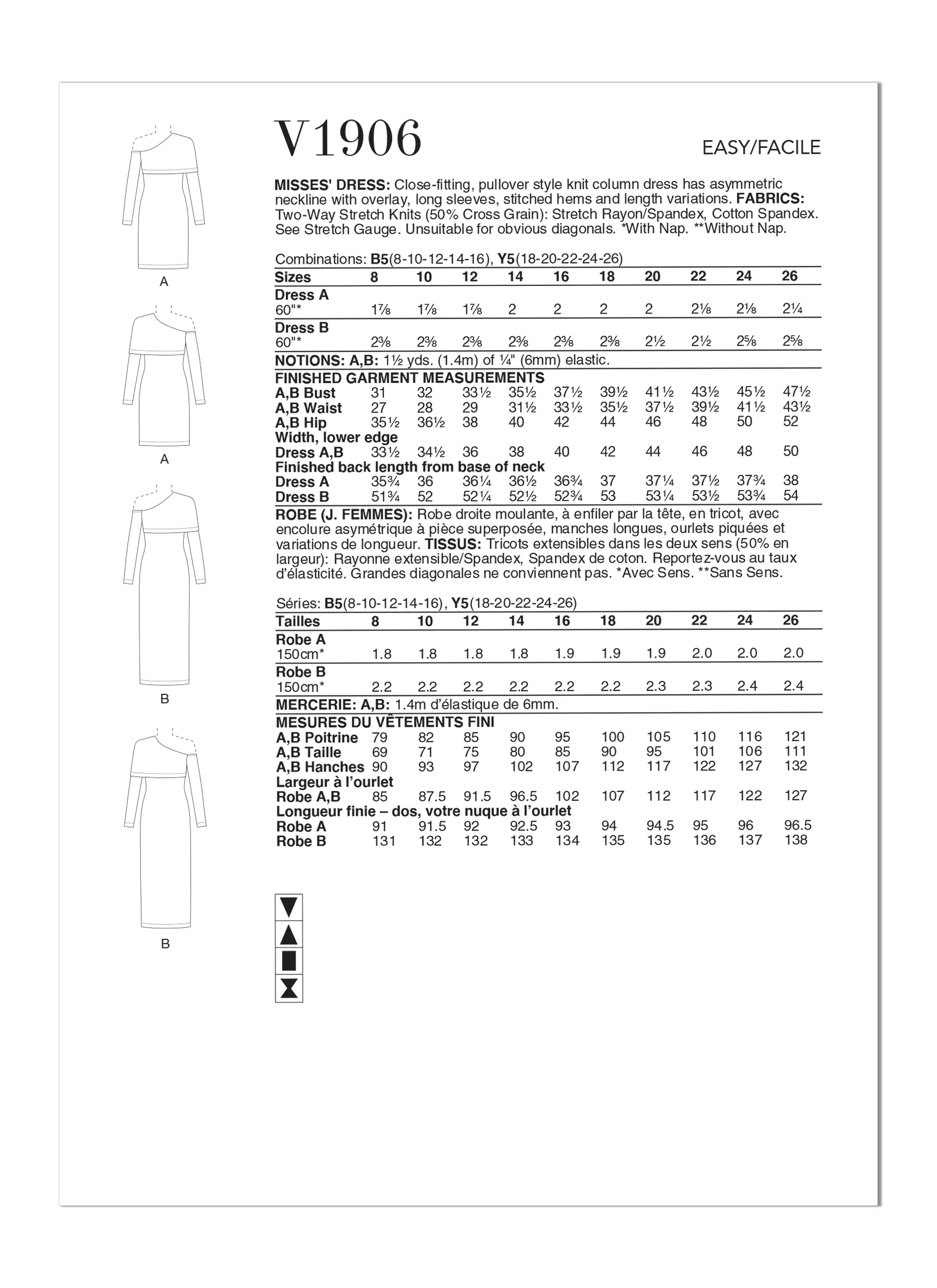 Vogue Pattern V1906 Misses' Dress - Image 8