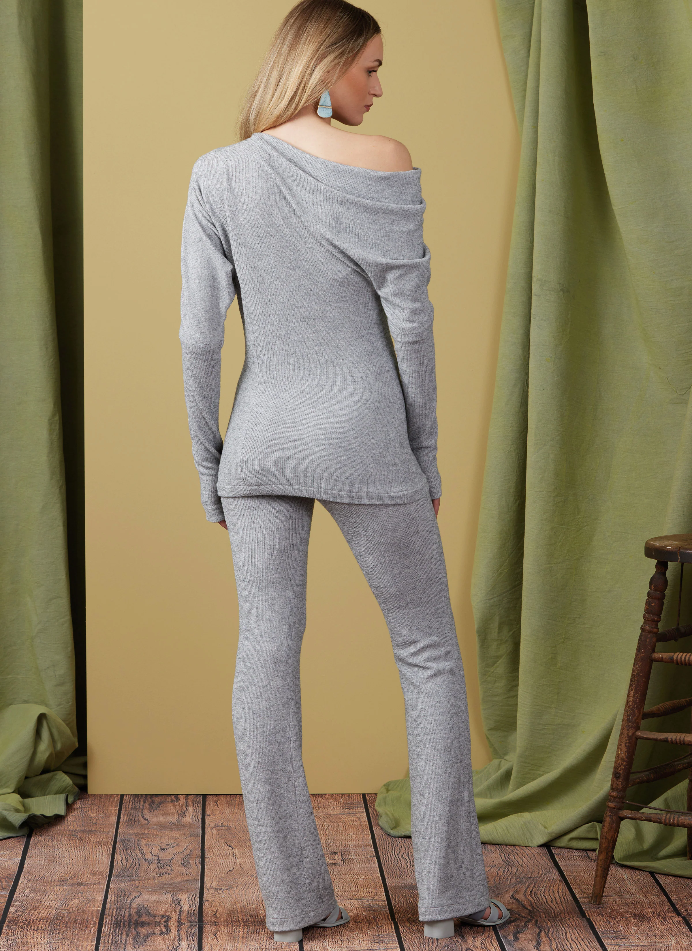 Vogue V1929 Miss Knit Tp Dress and Pants - Image 3