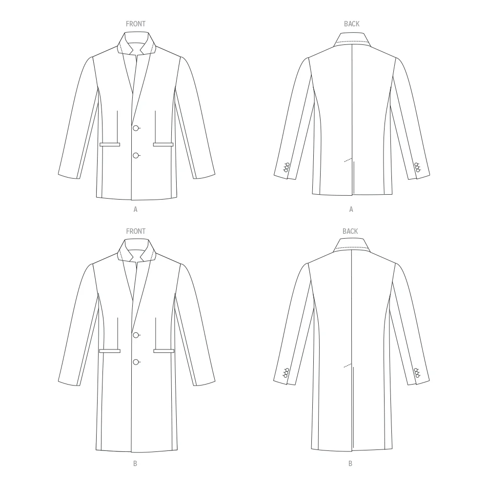 Vogue V1930 Men's Coat - Image 9