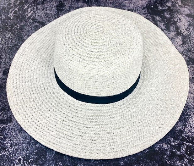 Straw Look Wide Rim Hat - Image 2