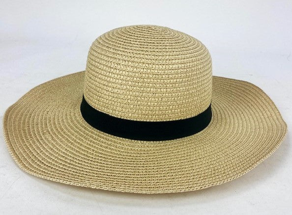 Straw Look Wide Rim Hat - Image 5