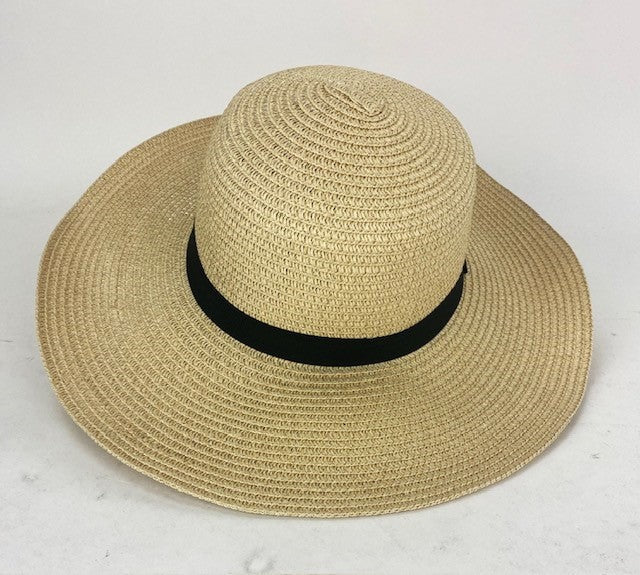Straw Look Wide Rim Hat - Image 6