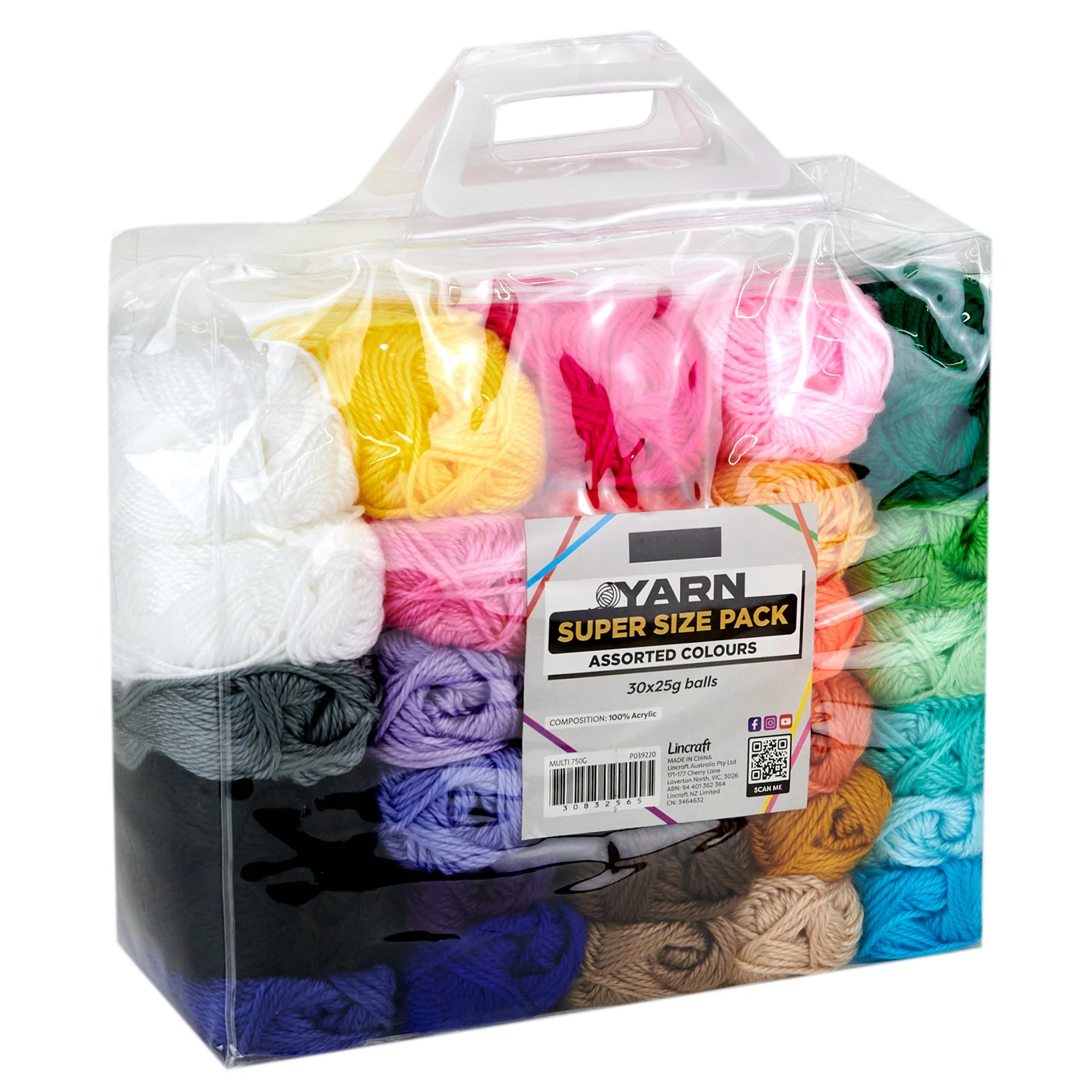 Yarn Mega Pack Crochet & Knitting Yarn, Assorted Colors- Acrylic Yarn - Image 3
